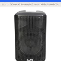 Speaker, Pro Audio 350 Watt Speakers With Built In Amplifier  Aka Powered Speakers 