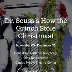 The Grinch - Rare Front Row Tickets For Sale