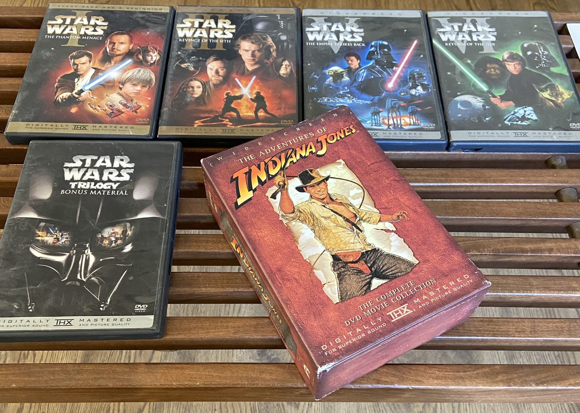 Star Wars/Indiana Jones DVD Movie Collectibles