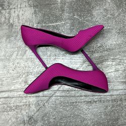 Jessica Simpson Womens Sport Pink Pointed-Toe High Heels 8.5M Faux Leather