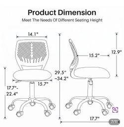 Mesh Fabric Swivel Office Chair