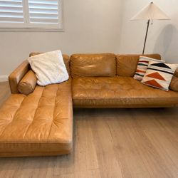 Article Leather Sectional Sofa – $200- Pickup Only 