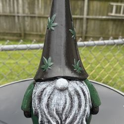 The Green Gnome Statue