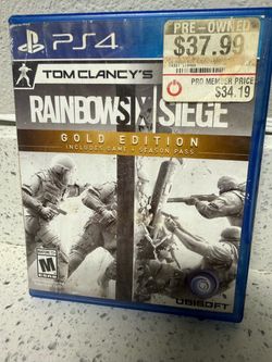 Rainbow six siege gold edition ps4 game