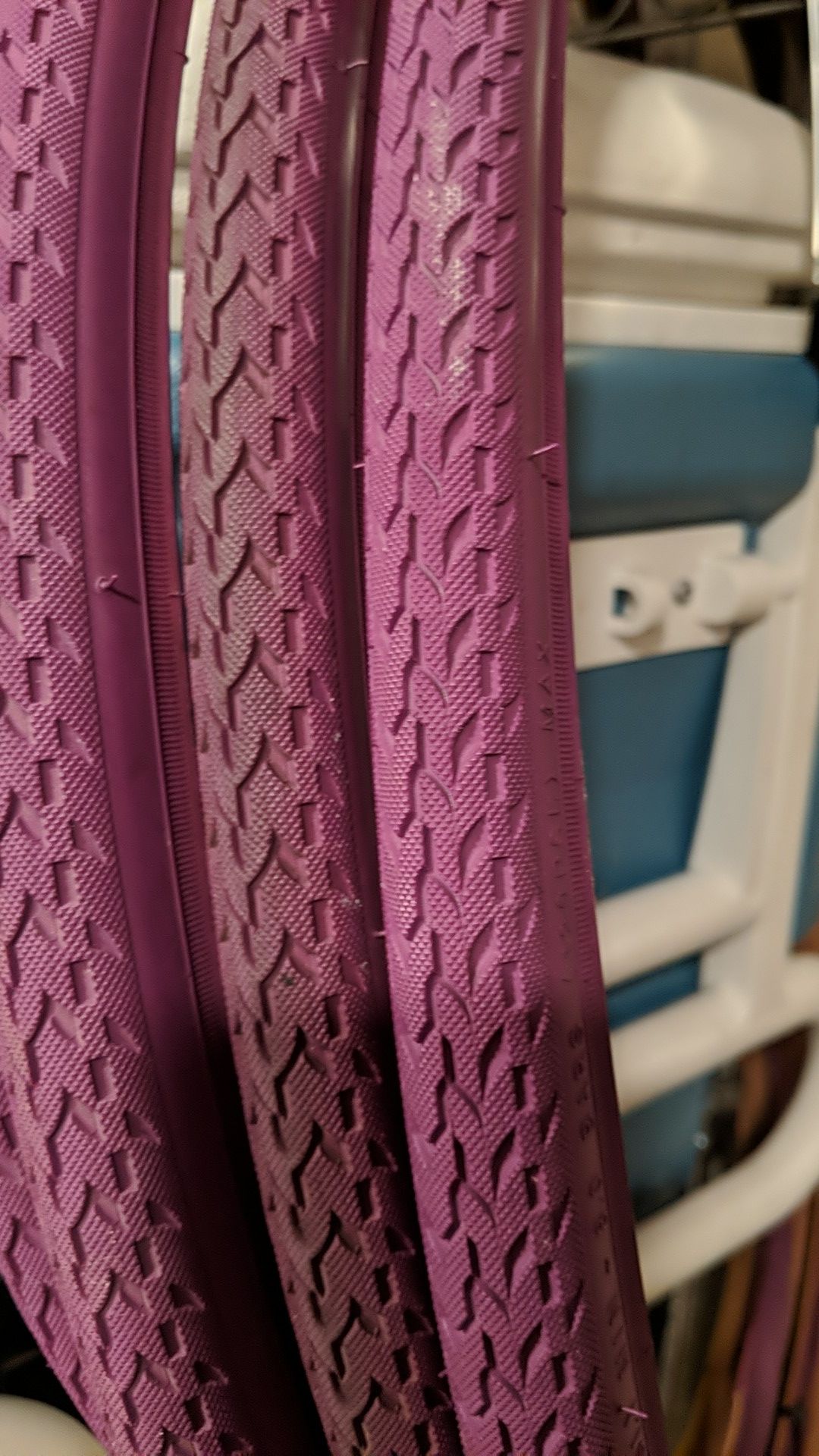 Purple bike tires 700x 24c