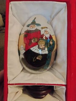 Vintage Glass Revise Painted Christmas Ornament  Thumbnail