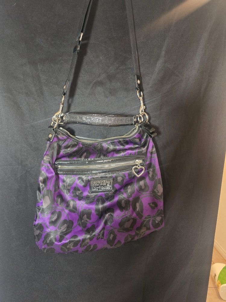 Coach Poppi Ocelot Hobo