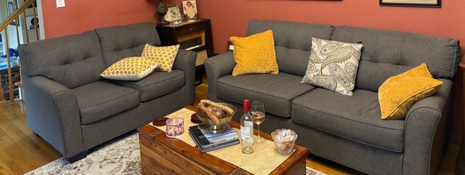 Love seat and sleeper sofa