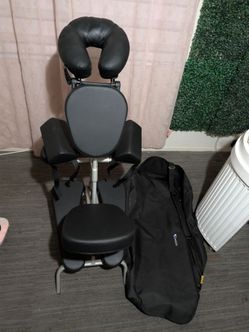 EarthLite Vortex Portable Masseuse Massage Chair Black