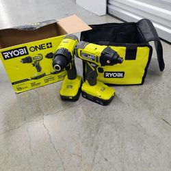 Ryobi Drill And Impact Set