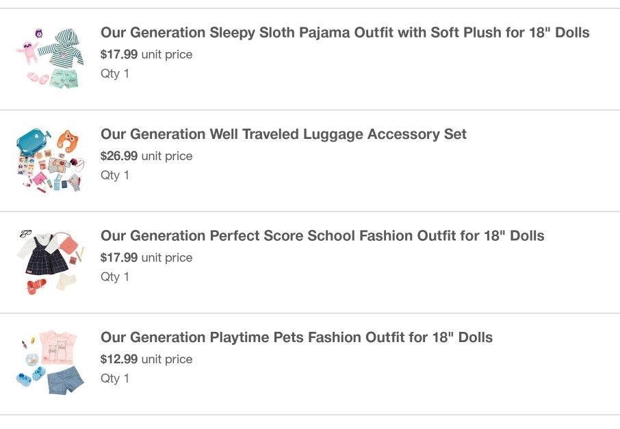 Fashion Outfit Our Generation Perfect Score Our Generation School