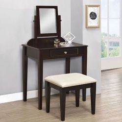 Brand New 2 PC Espresso Vanity Set