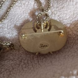 Scarab By Designer Lia Sophia 15.5 Long Chain