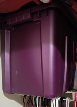 Bin filled with children's books