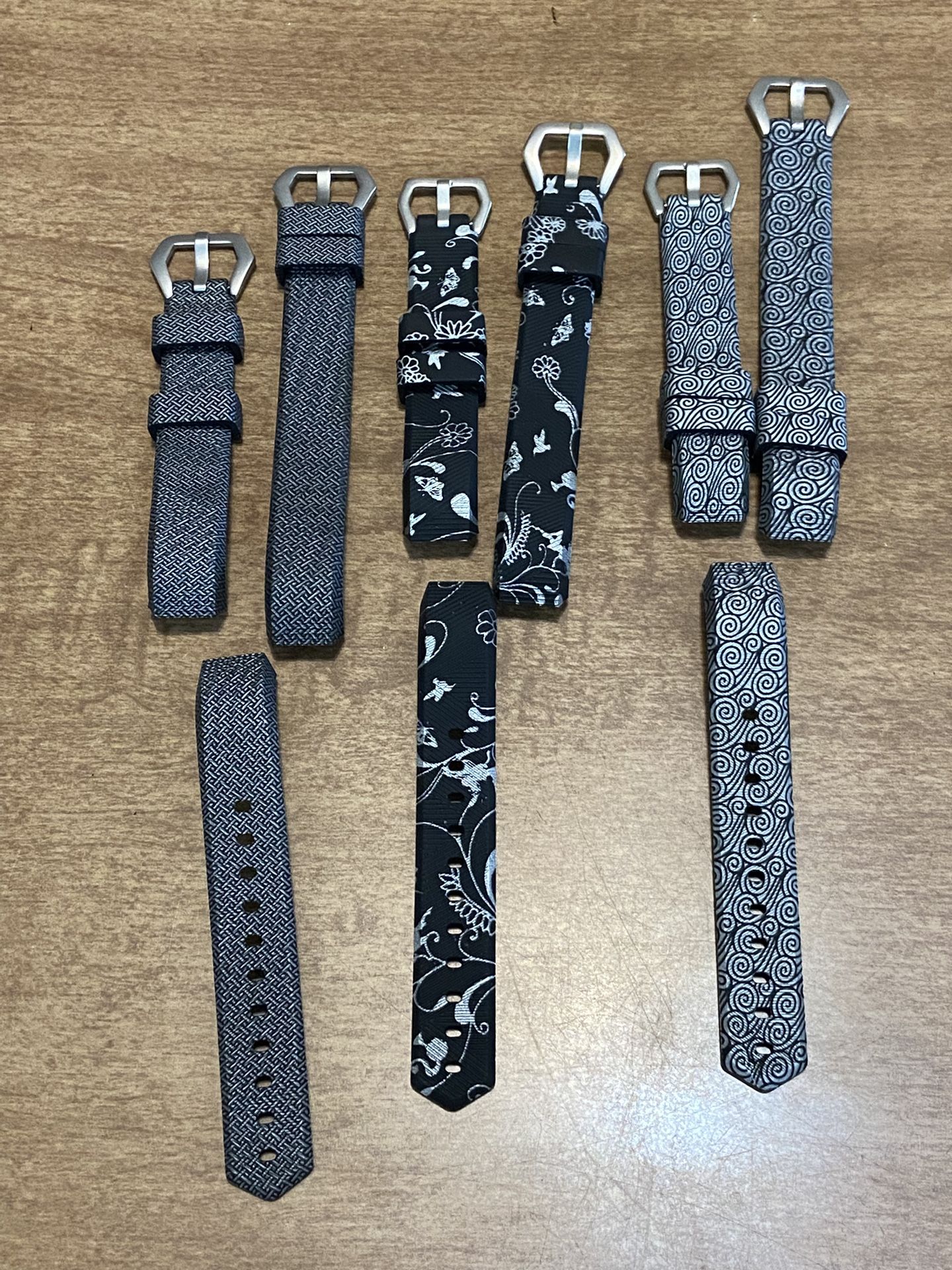 Print Silicone Watch Band Straps for Fitbit Alta & Alta HR 3 packs +extra