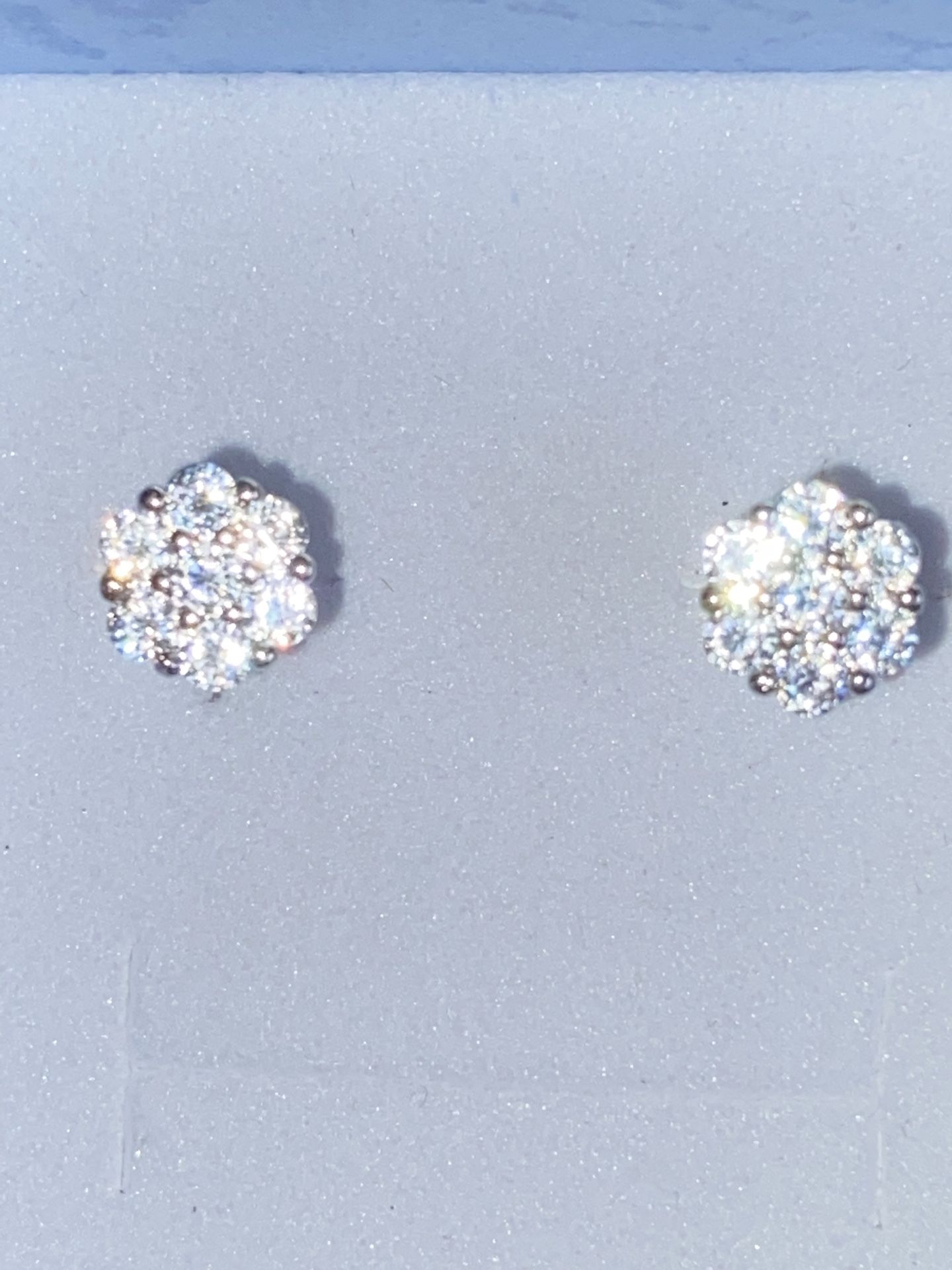 Diamond Cluster Earrings