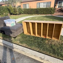 Free Shelf Books And Sofa Piece