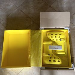 MSCHF x CROCS Big Red Boot YELLOW SZ 11 Authentic DS