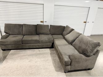 Living spaces XL modern Ash grey L shape Section 2 pice sofa set Delivery available