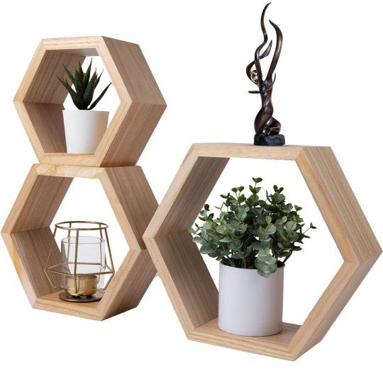 Hexagon Floating Shelves 