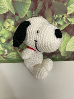 Snoopy Crochet Amigurumi Keychain