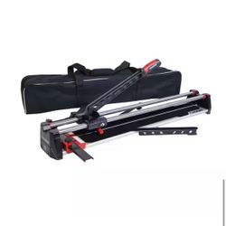 Husky 28 in. Tile Cutter with Tungsten Carbide Blade and Adjustable Gauge