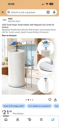 YIGII Sea Turtle Paper Towel Holder