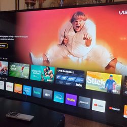 55" Vizio Chromcast Smart Tv Streaming Apps Great Condition Comes With Sounbar Great Quality Has Remotes. Tv Has Great Quality Pics No Scratch 