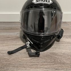 Shoei X14 Motorcycle Helmet Size L With Cardo Packtalk