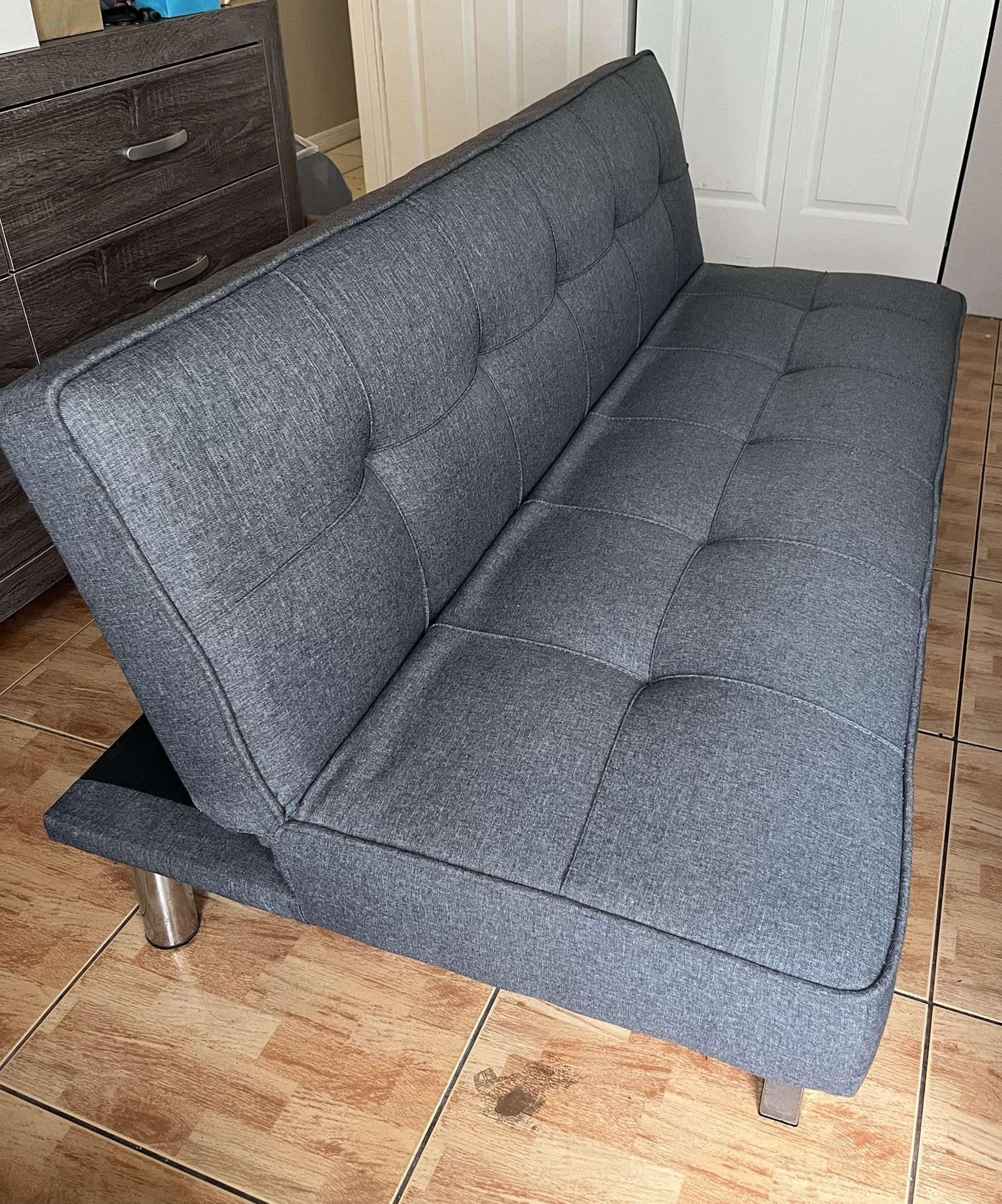 Futon: Gray, Like New