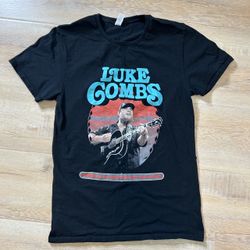 Luke COMBS Concert Tour T-Shirt - Adult Small Growin' Up and Gettin' Old