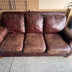 Genuine Leather Couch