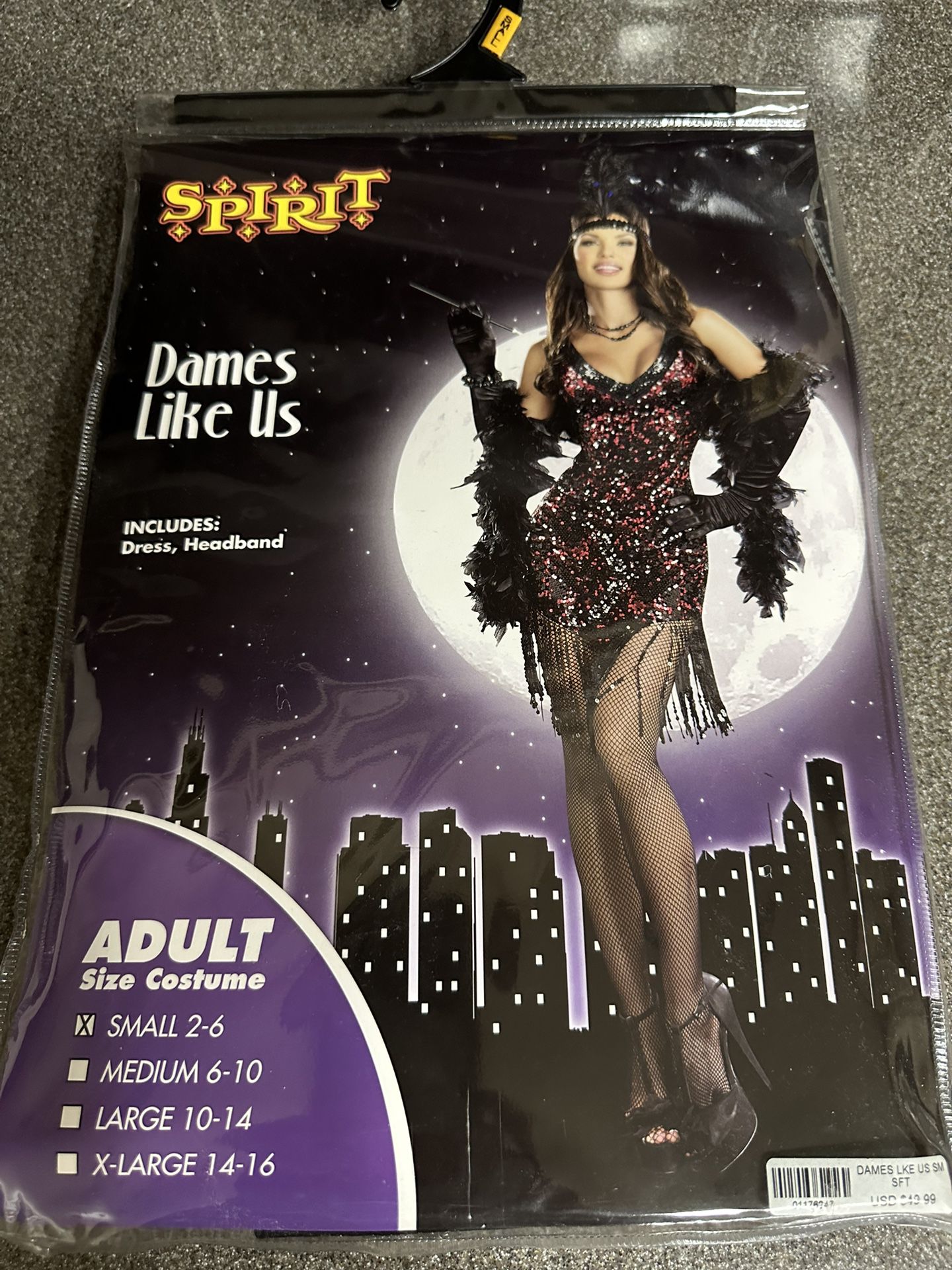 Dames Like Us Flapper Halloween Costume Size Small (Sizes 2-6)