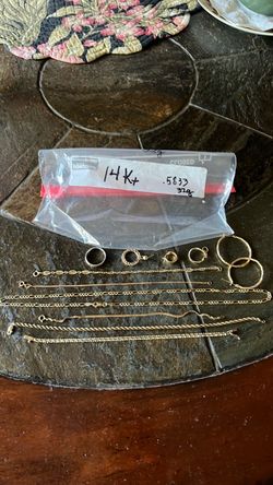 14kt GOLD SCRAP JEWELRY- EXCELLENT & CHEAP!