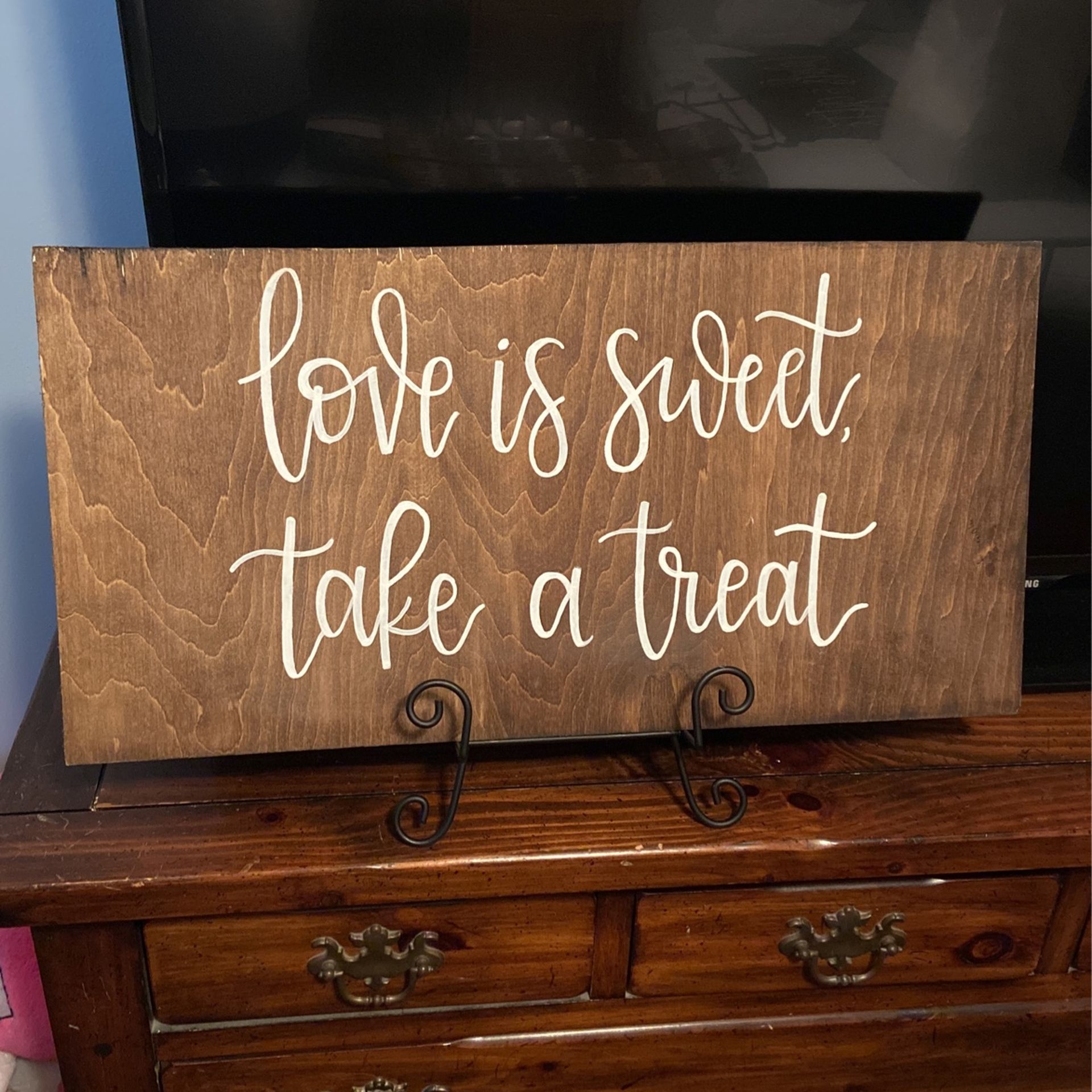 Wedding Sign (desser table) With Easel 