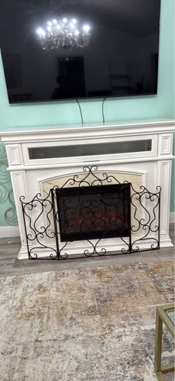 Fireplace with Screen