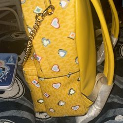 Michael Kors Yellow Backpack 