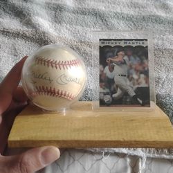 Mickey Mantle Autographed Baseball