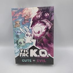 Tic Tac K.O: Cute vs Evil Card Game 8+ K.O. 2-4 Players. New & Sealed