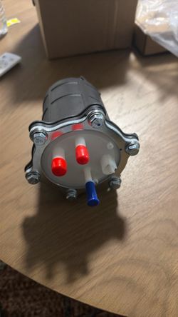 Inline Fuel Filter with Mounting Clamps