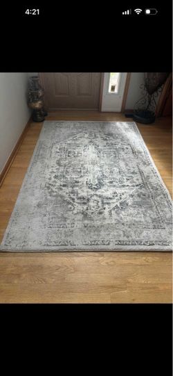 Cliff Gray stone Area Rug