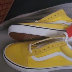 yellow old school vans