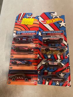 Hot Wheels 2021 Stars & Stripes set of eight