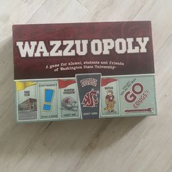 WAZZU OPOLY Washington State University Monopoly board game NEW