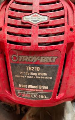 Very Clean Troy-Bilt TB210 FWD Self Propelled Lawn Mower  $40 PARTS ONLY