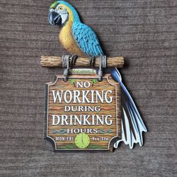 Parakeet Sign For Bar