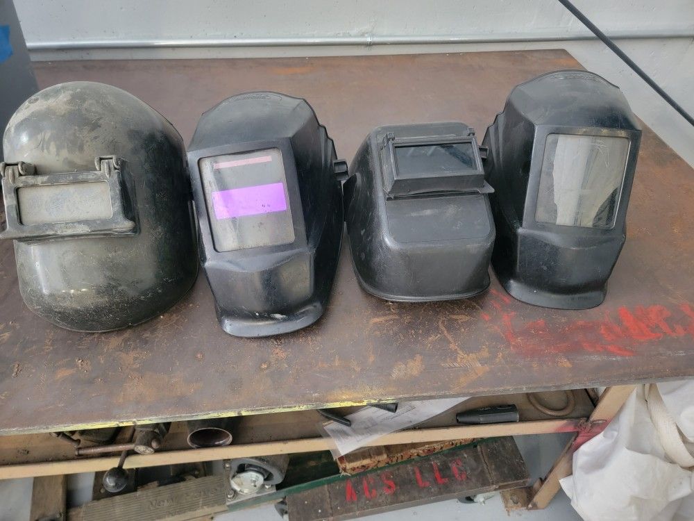 Welding Hoods Lot Of 4