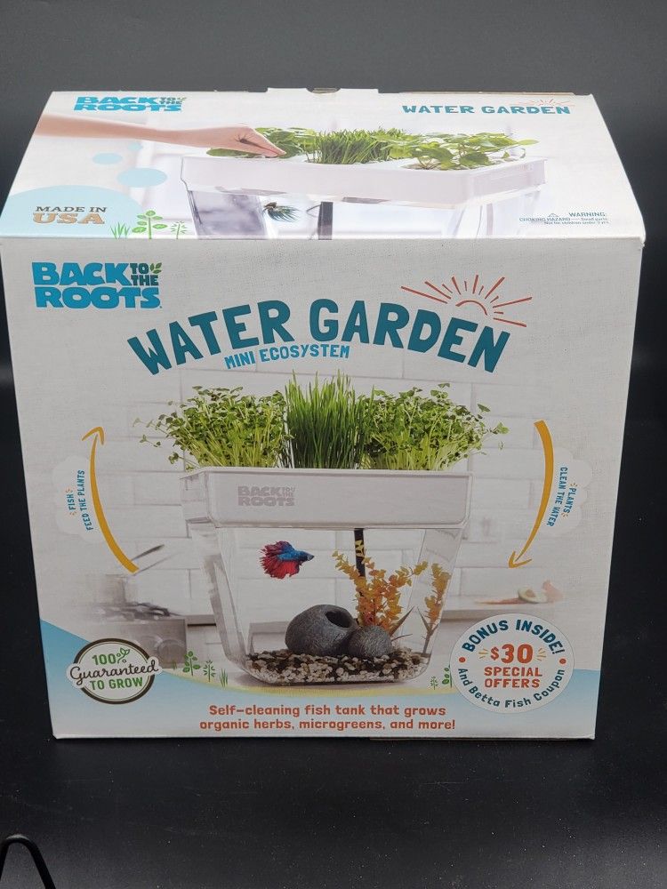 Back To The Roots Water Garden Mini Aquaponic Ecosystem Aquaponics