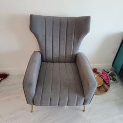Modern Gray Accent Chair