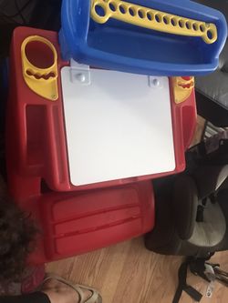 Desk with white board